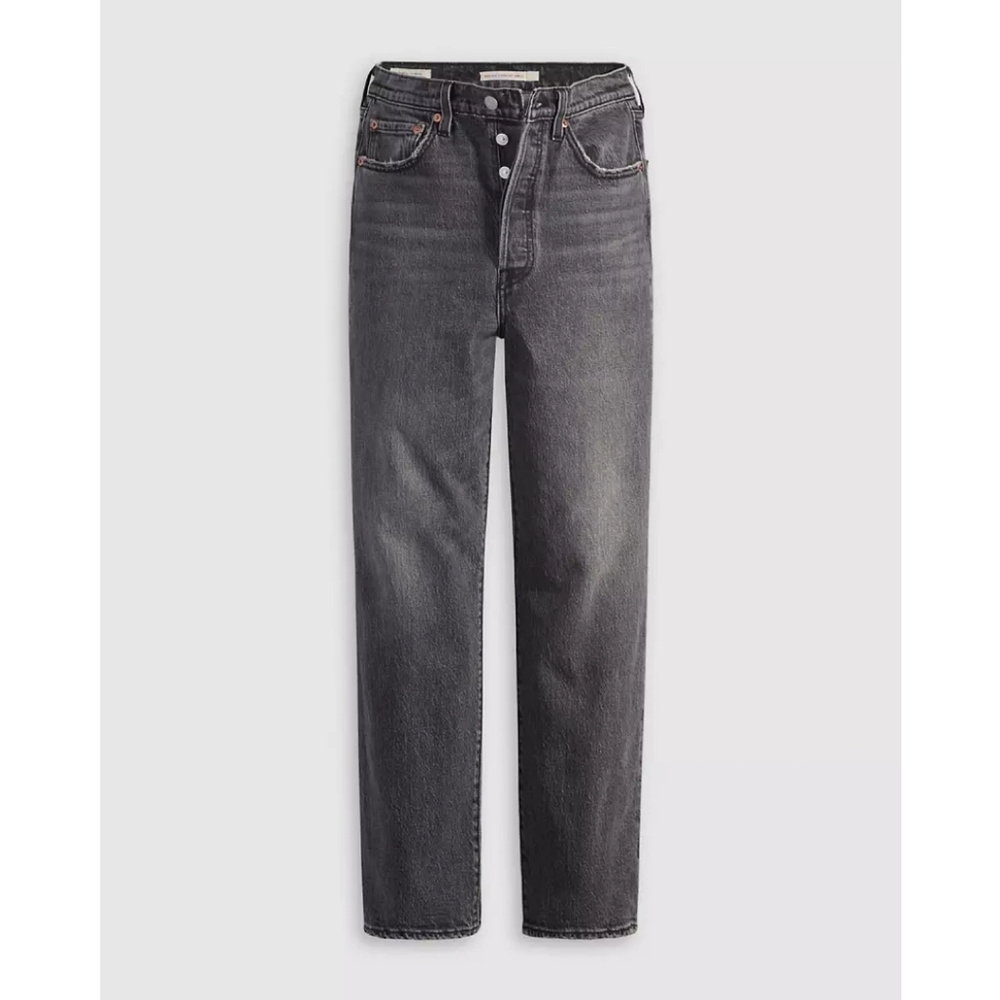 Levi's Ribcage Straight Ankle Women's Jeans Sz 30 Gray Wash Skater Grunge - Picture 8 of 11